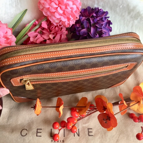 Authentic Celine Brown Macadam Clutch Bag - Picture 4 of 8